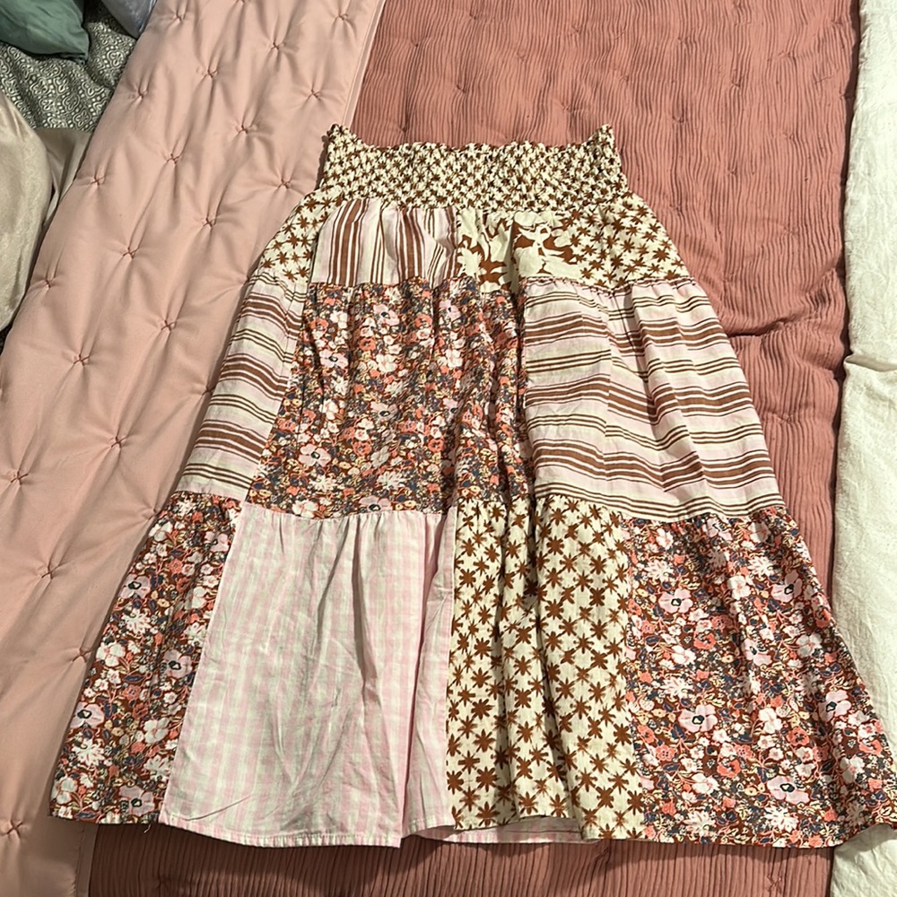 Universal Thread Patchwork Maxi Skirt